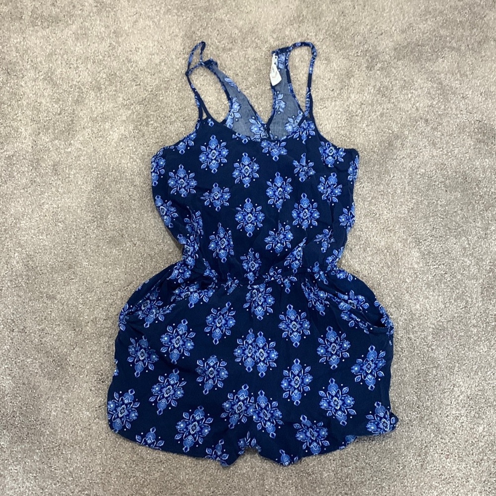 Pink rose romper